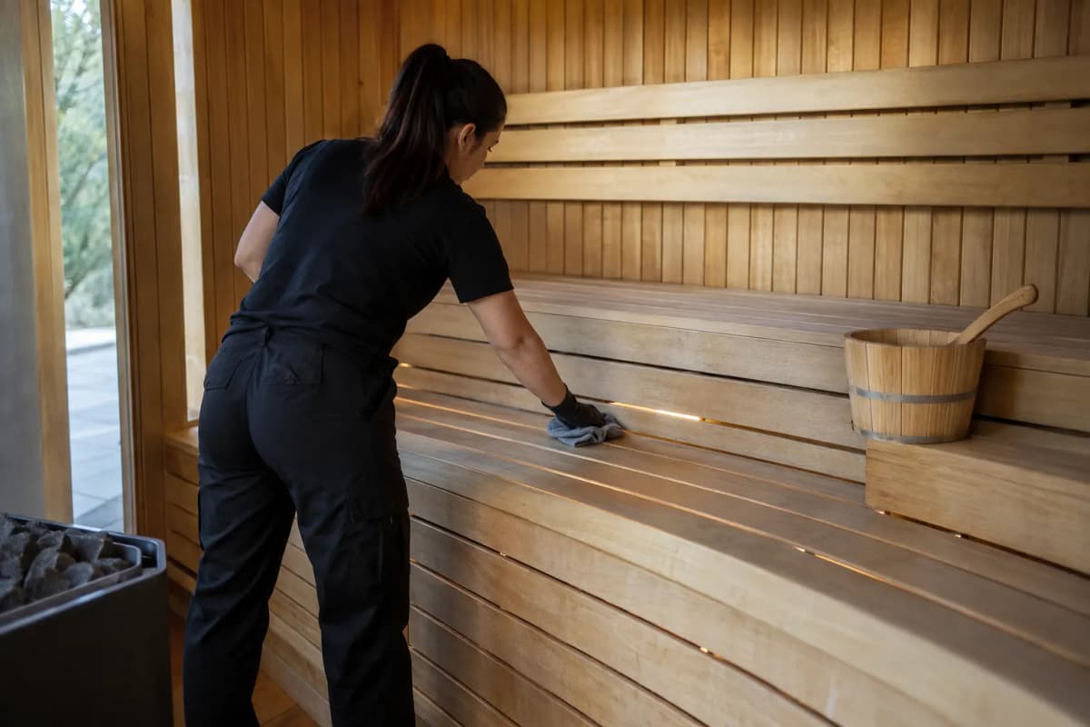 Limpieza de spa y wellness